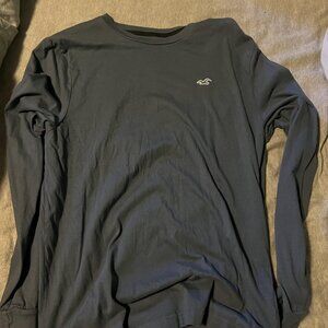 Dark Grey Hollister Long Sleeve Tee Large